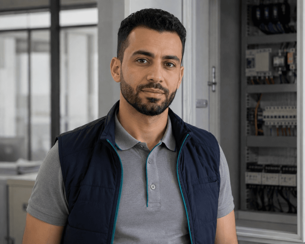 Karim, installateur électricien