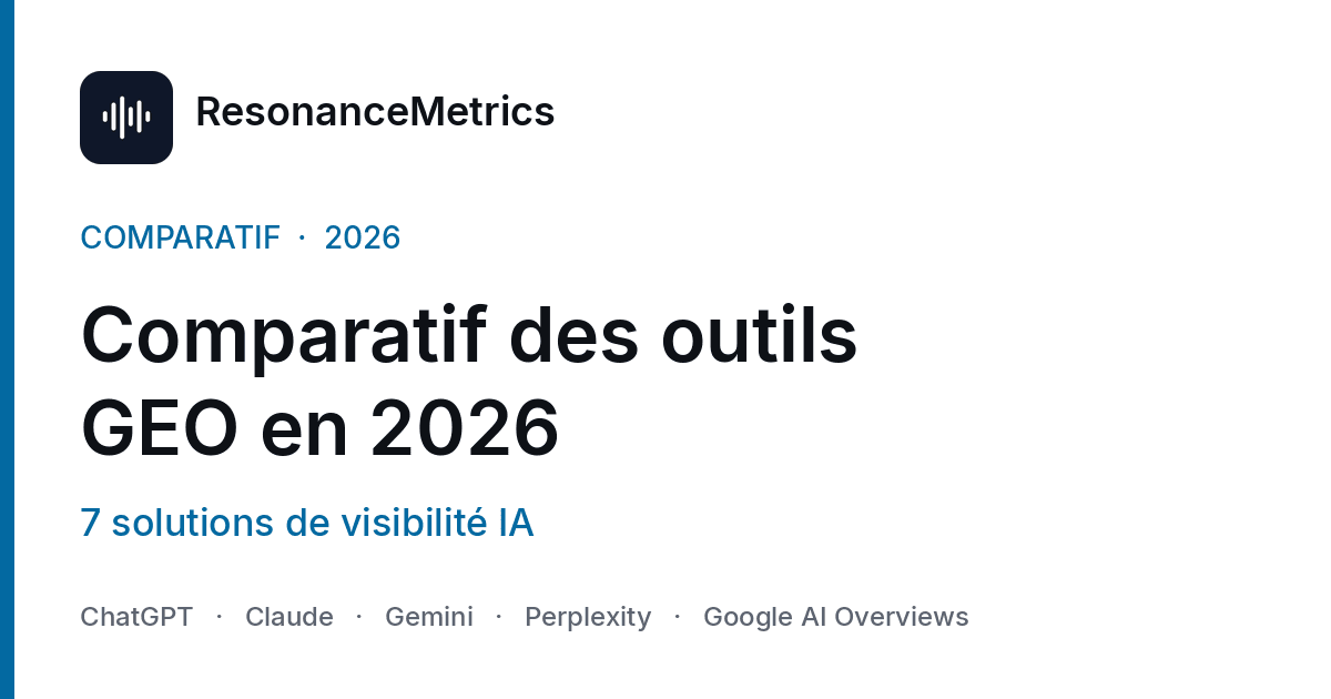 GEO tools comparison 2026